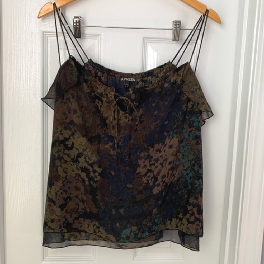 Sheer Multicolored Tank Top